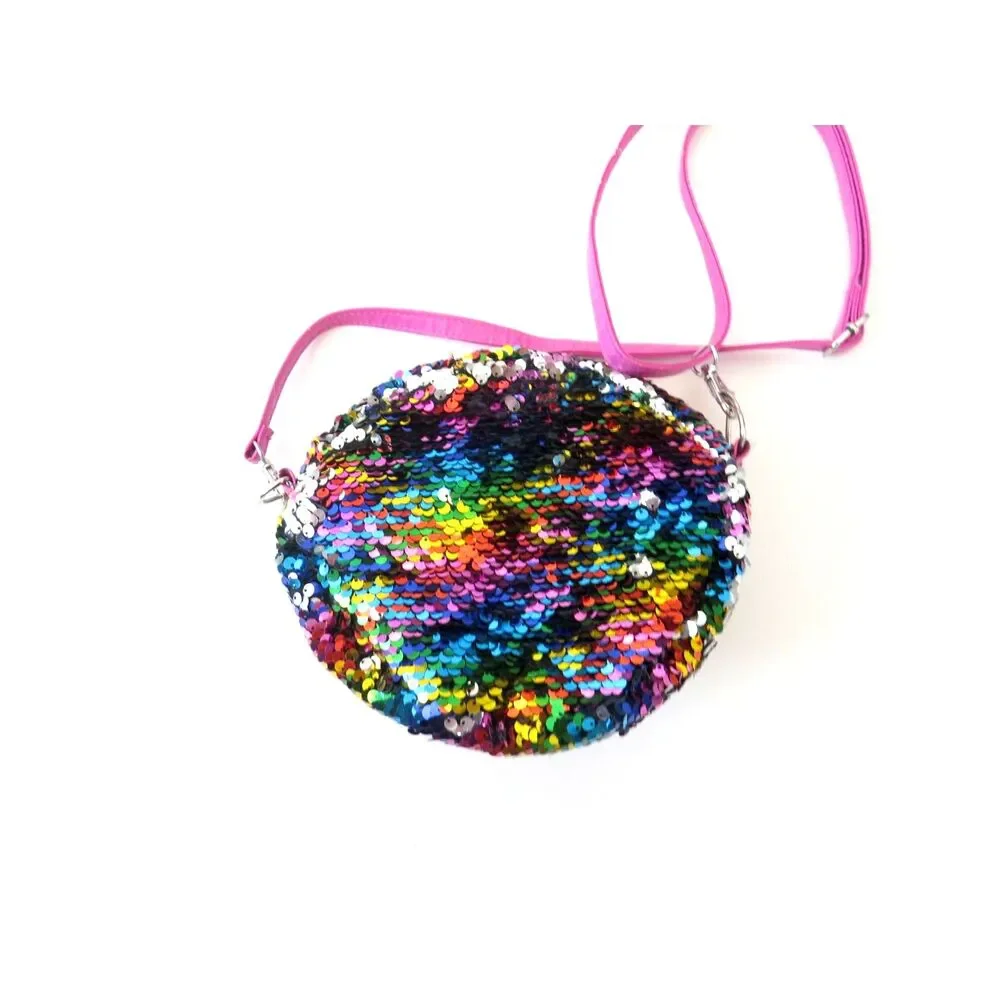 TY Owen Owl Flippy Sequin Purse Crossbody/Shoulder Kawaii EUC